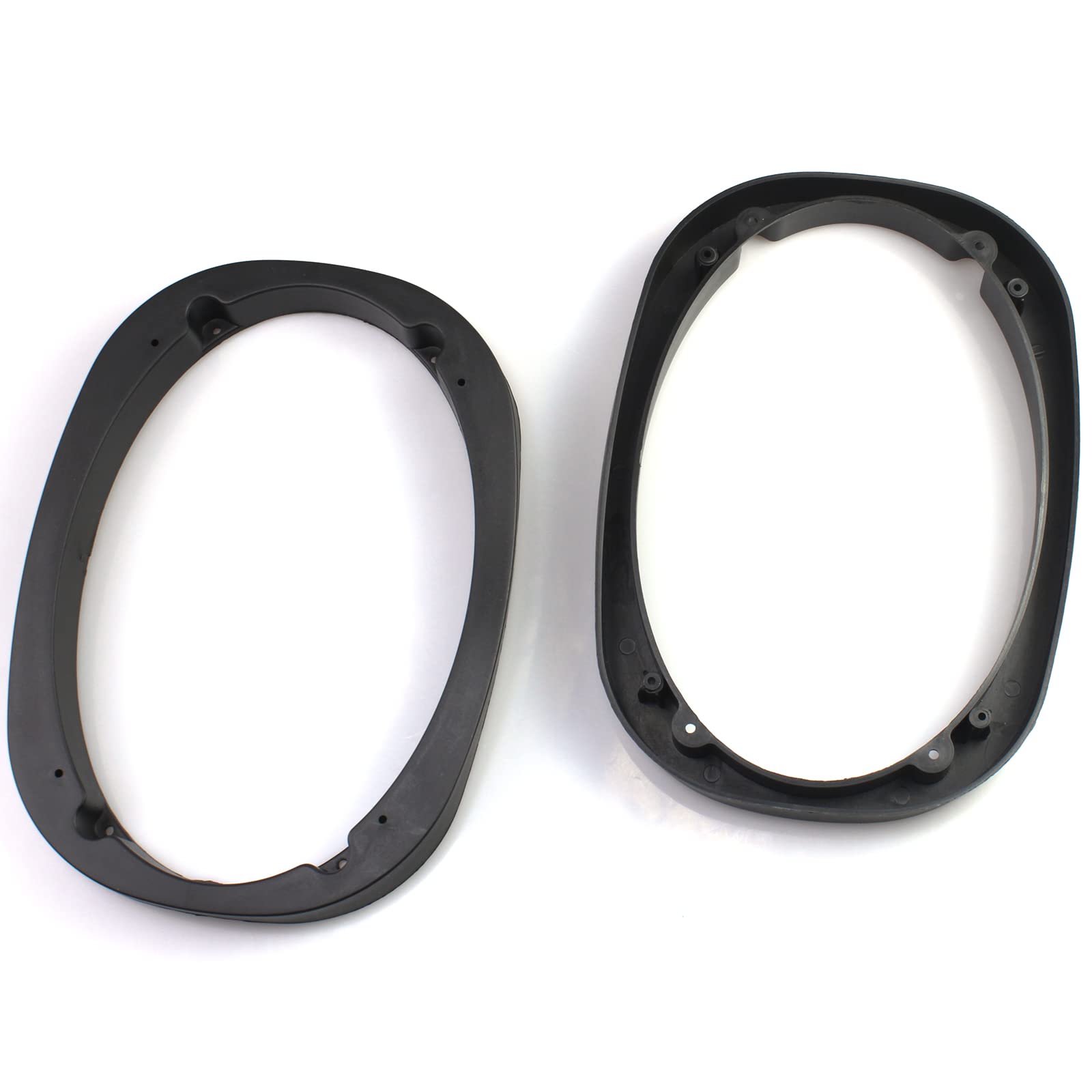 Fdxgyh 2 Pcs 6'' X 9'' Auto Car Universal Fit Abs Speaker Spacers Car Stereo Speaker Spacer Adaptor Ring Mounting Bracket (Black